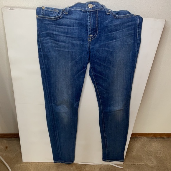 Skinny Ankle Jeans with Distressed Detail - Picture 5 of 5
